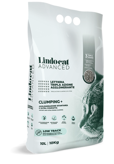 Natural Bentonite Lindocat Advanced Clumping + Low Track 10 L (Fragrance Free)